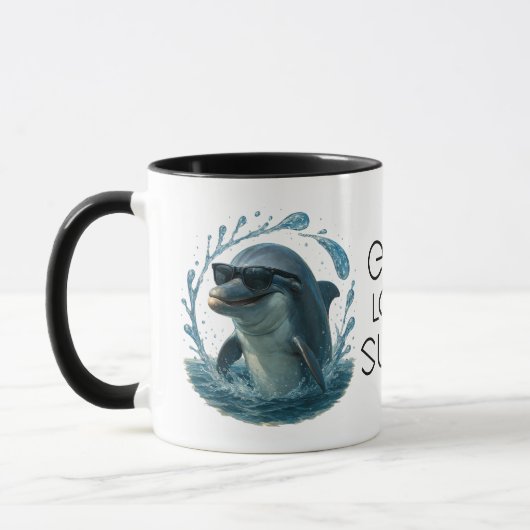Mug Dolphin in Shades – Whale & Dolphin Day ELGIS (Gauche)