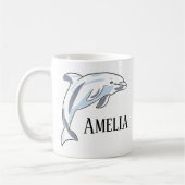 Mug DOLPHIN personnalisé de l'enfant (Gauche)