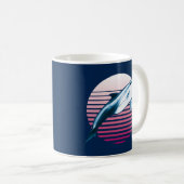 Mug Dolphin rétro de style vintage (Devant droit)