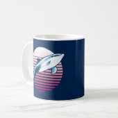 Mug Dolphin rétro de style vintage (Devant gauche)