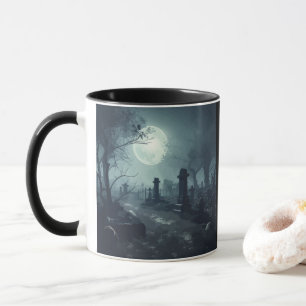 Mug Domaine de la mort : Un cimetière Éffrayant