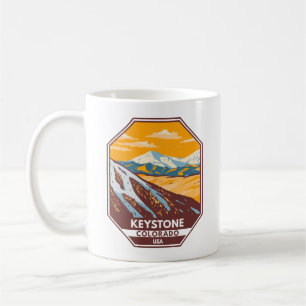 Mug Domaine skiable d'hiver de Keystone Colorado 