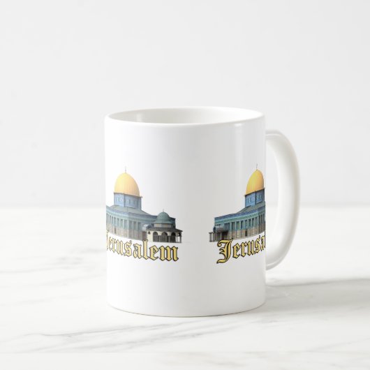 Mug Dôme classique de Jérusalem du Rock Design (Devant droit)