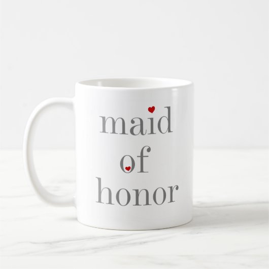 Mug Domestique des textes d'honneur grise (Gauche)