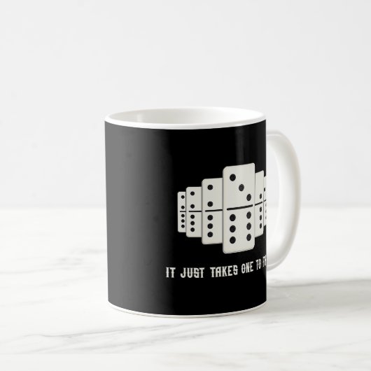 Mug Domino Effet Chute Domino Tiles Retro Board Gam (Devant droit)