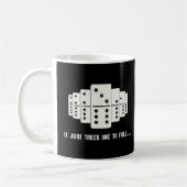 Mug Domino Effet Chute Domino Tiles Retro Board Gam (Gauche)