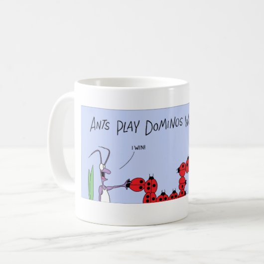 Mug Dominos de jeu de fourmis (Devant gauche)