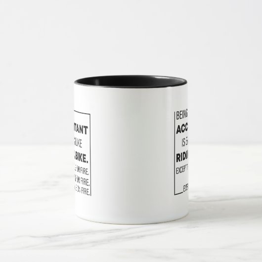 Mug don comptable drôle, être comptable est facile (Centre)