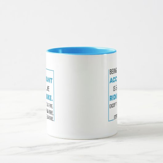 Mug don comptable drôle, être comptable est facile (Centre)