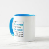 Mug don comptable drôle, être comptable est facile (Devant gauche)
