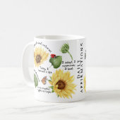 Mug Don d'autonomisation des tournesols, autosoins pos (Devant gauche)