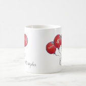 Mug Don de ballon rouge à 40 ans (Centre)