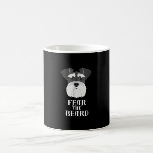 Mug don de barbe de peur schnauzer amusant (Centre)