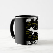 Mug Don de chien | Anatomie De Dachshund (Devant gauche)