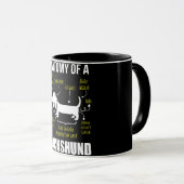 Mug Don de chien | Anatomie De Dachshund (Devant droit)
