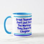 Mug Don de devis de travail d'équipe pour les collègue (Gauche)