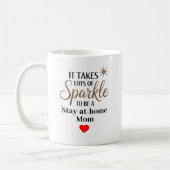 Mug Don de devis Sparkle pour maman au foyer (Gauche)