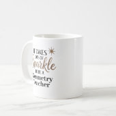Mug Don de devis Sparkle pour professeur de géométrie (Devant gauche)