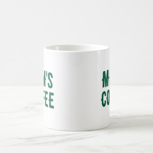 Mug Don de Fête des Mères de Fille Fils Citation verte (Centre)