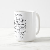 Mug Don de fille - À ma fille (Devant droit)