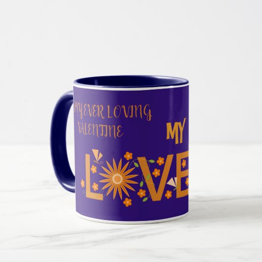 MUG DON DE LA JOURNÉE DE VALENTINE POUR PETITE AMIE, F (Devant gauche)