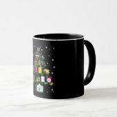 Mug Don de l'enseignant | Arbre de Noël en rapport ave (Devant droit)