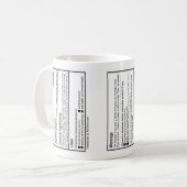 Mug Don de l'enseignant : Boug de café de l'aide (Devant gauche)