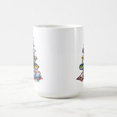 Mug Don de l'enseignant de Noël réfléchi, stylo sapin (Centre)