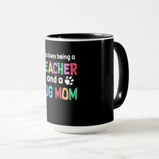 Mug Don de l'enseignant|Être Enseignant Et Mère Des Ch (Devant droit)