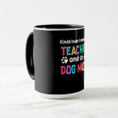 Mug Don de l'enseignant|Être Enseignant Et Mère Des Ch (Devant gauche)