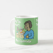 Mug Don de l'enseignant. Merci à une enseignante (Devant gauche)