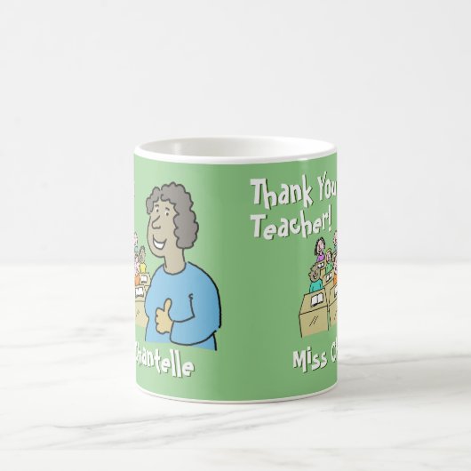 Mug Don de l'enseignant. Merci à une enseignante (Centre)