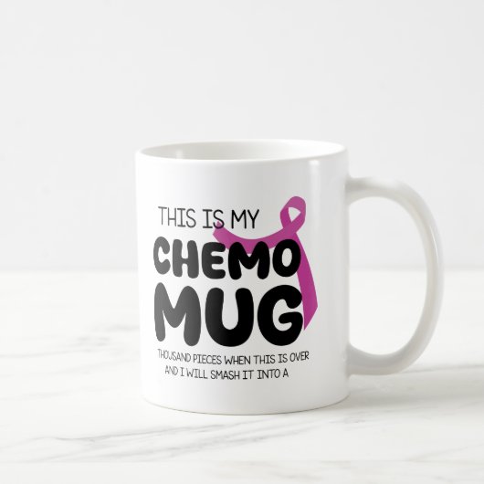 Mug Don d'encouragement au cancer, voici mon Chemo (Droite)