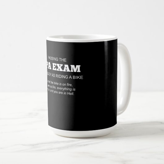Mug Don d'examen CPA d'expert-comptable agréé (Devant droit)
