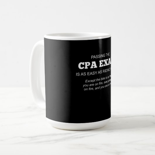 Mug Don d'examen CPA d'expert-comptable agréé (Devant gauche)