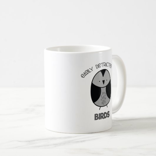Mug Don d'Oiseau pour Oiseaux Observateurs Facilement (Devant droit)