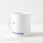 Mug Don du bureau du procureur drôle dire bleu (Devant gauche)