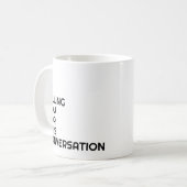 Mug Don du bureau du procureur drôle dire noir (Devant gauche)