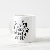 Mug Don photo de chien pour propriétaire de chien (Devant gauche)