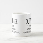 Mug Don Quitter Retraite, Drôle Cadeau Retraite (Centre)
