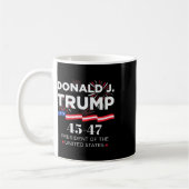 Mug Donald J. Trump 45 47 Jour de l'investiture du pré (Gauche)