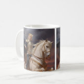 Mug Donald Trump 2024 Chevalier blanc Héros drôle IA (Devant gauche)