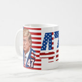 Mug Donald Trump 2024 Lauréat du 47e anniversaire de l (Devant gauche)