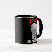 Mug Donald Trump 2024 Recherché pour le président (Devant droit)