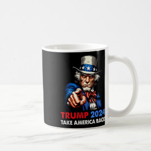 Mug Donald Trump 2024 Reprenez l'Amérique Oncle Sam Ré