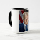 Mug Donald Trump 2025 Portrait du président américain (Devant gauche)