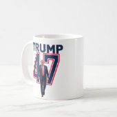 Mug Donald Trump 47 Trump vainqueur 2024 (Devant gauche)