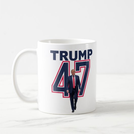 Mug Donald Trump 47 Trump vainqueur 2024 (Gauche)