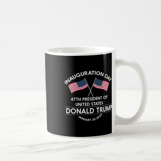 Mug Donald Trump a gagné l'inauguration de l'élection (Droite)