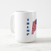 Mug Donald Trump American Flag Pop Art (Devant gauche)